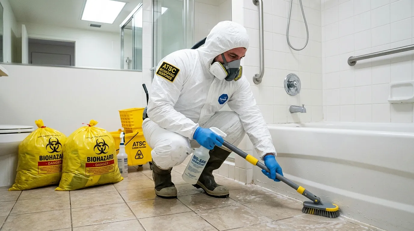 Decontamination equipment deployed for Blood Cleanup in Fairwood